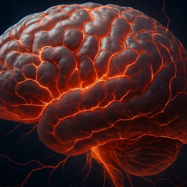 Cool styled brain